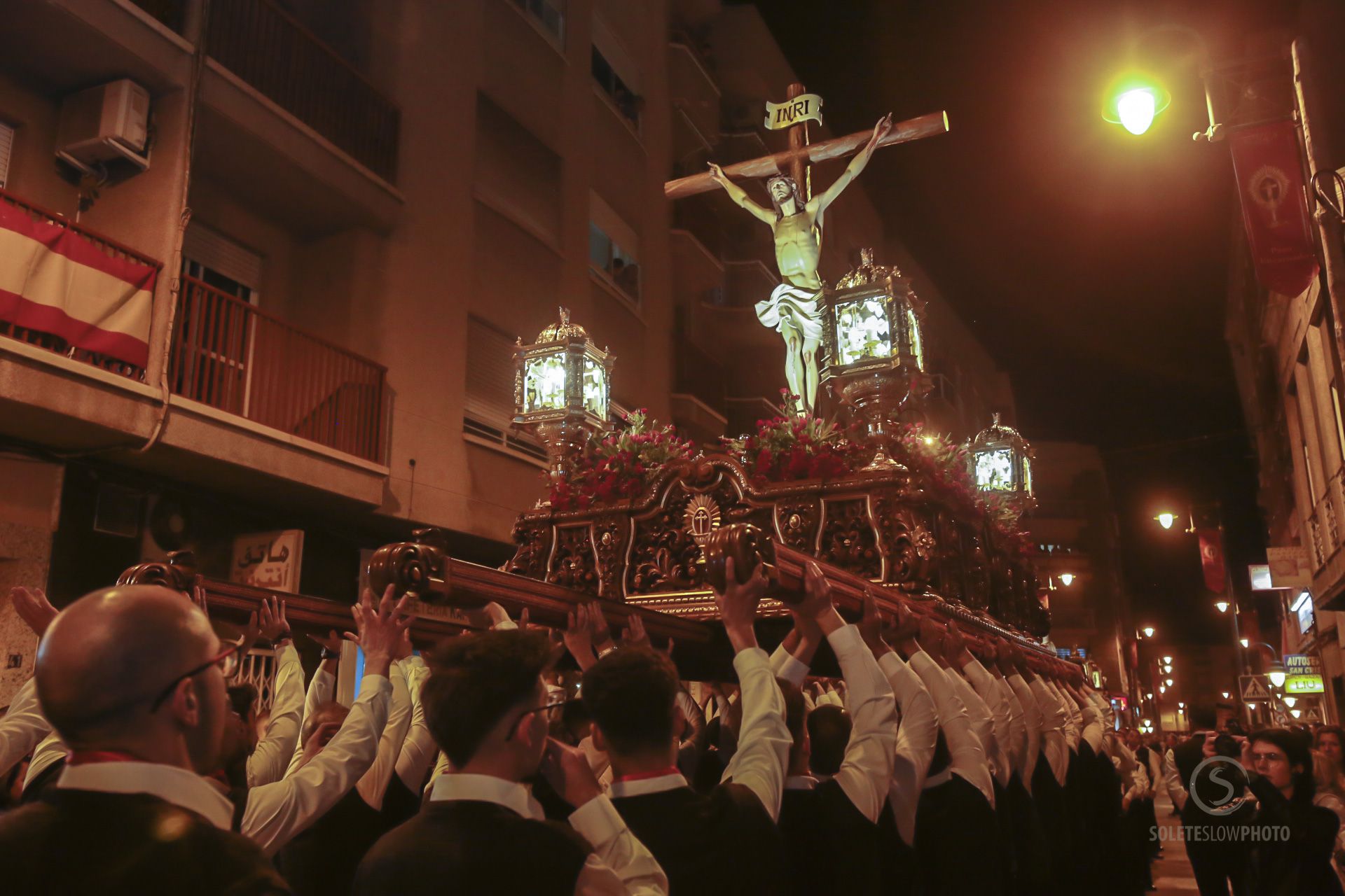 Las imágenes del encuentro del Paso Encarnado en Lorca