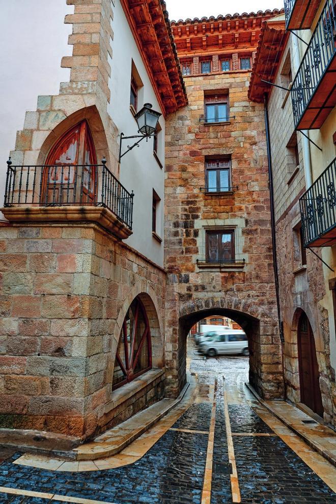 Edificios señoriales en Mora de Rubielos, villa de la comarca de Gúdar-Javalambre