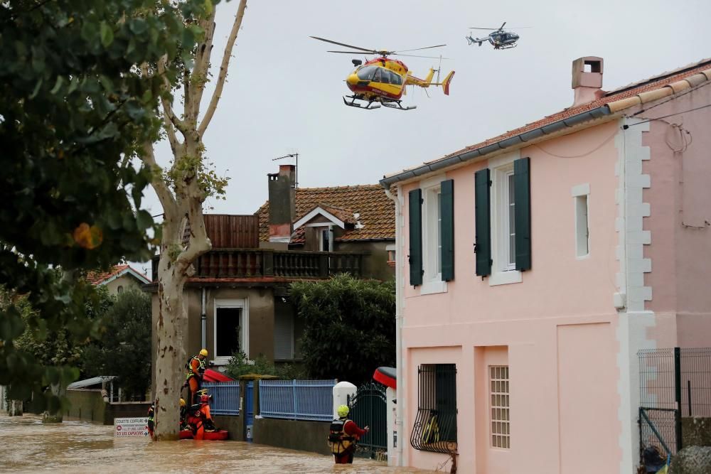 Inundaciones causadas por Leslie en Francia