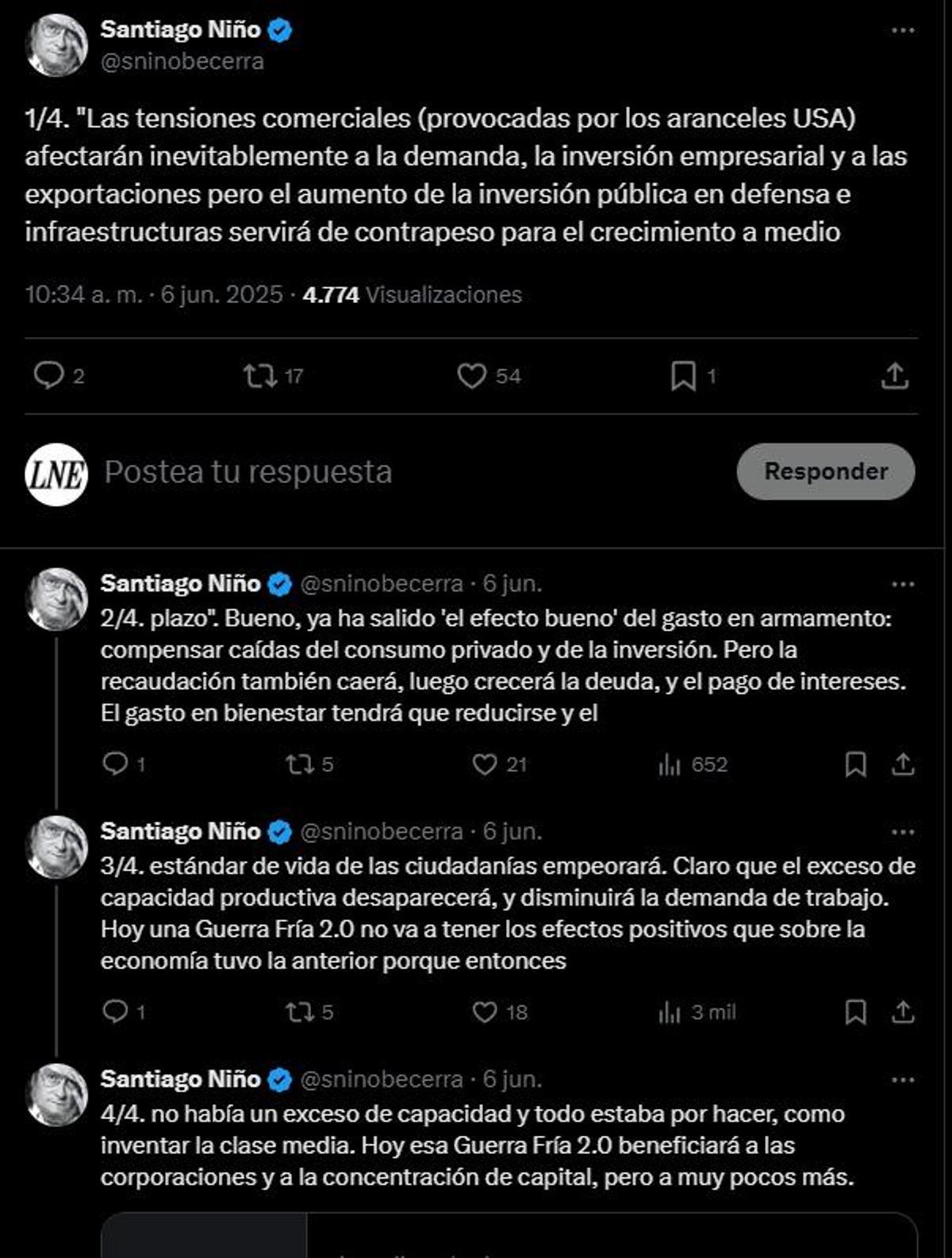 Publicación de Santiago Nió-Becerra.
