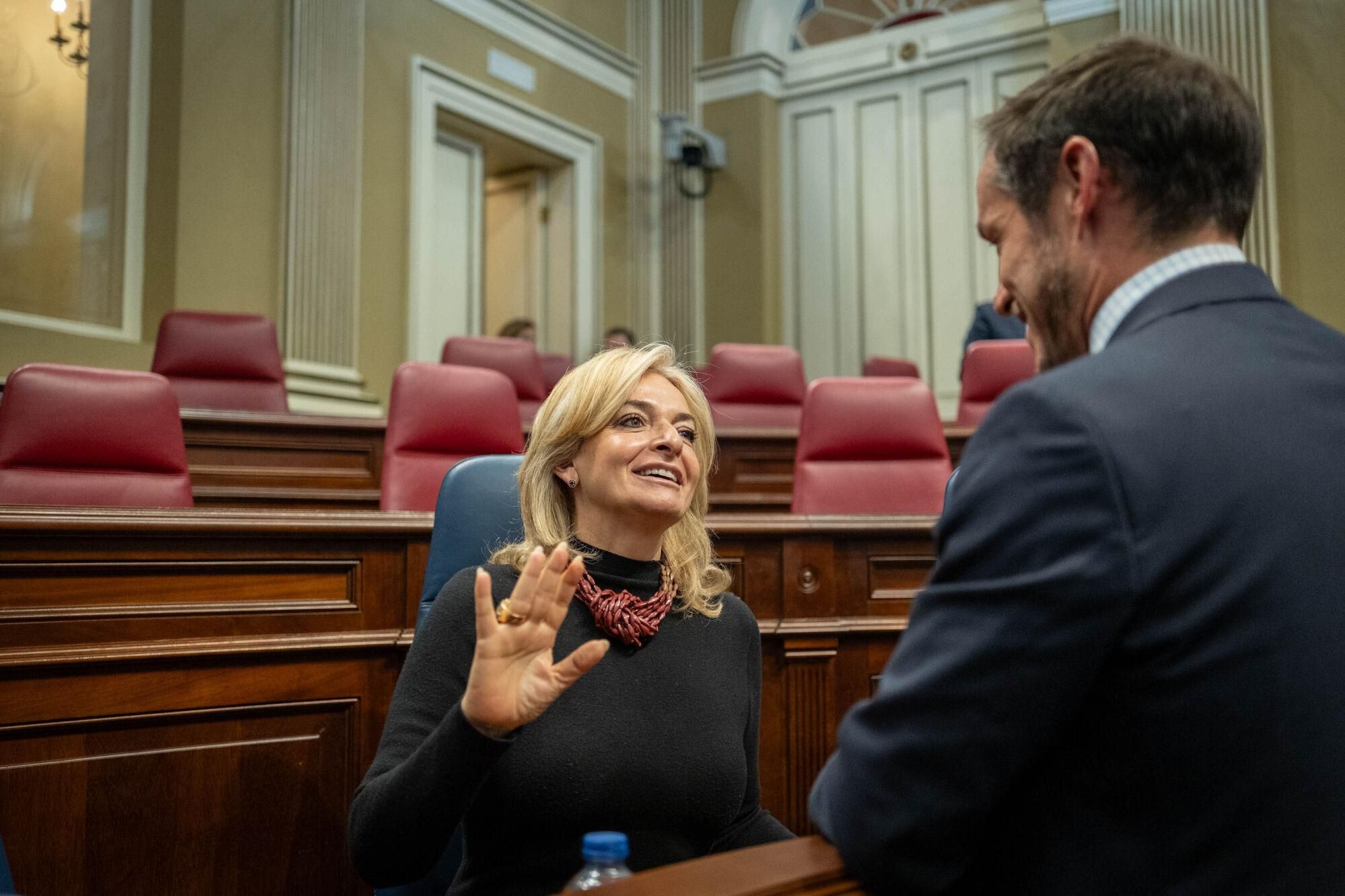 Pleno del Parlamento de Canarias.
