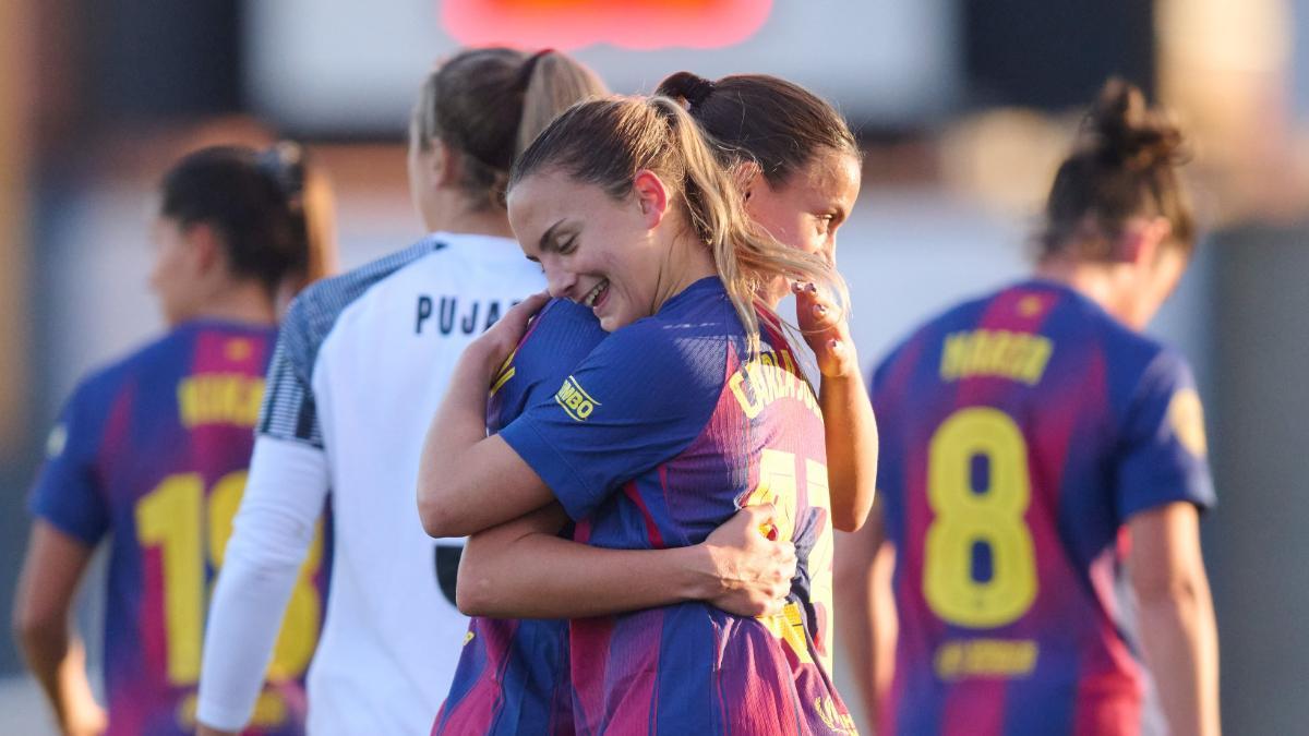 Carla Julià marcó ante el Badalona su primer gol con el primer equipo del Barça