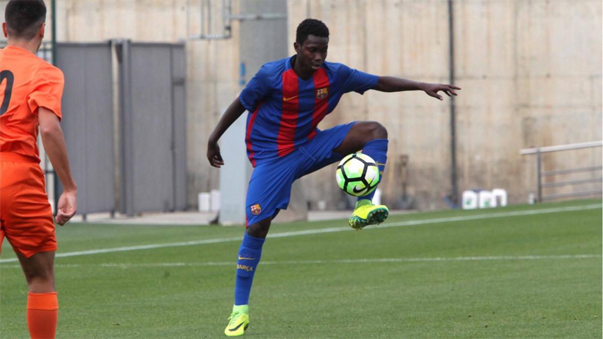 Alasana Manneh, en un partido de esta temporada