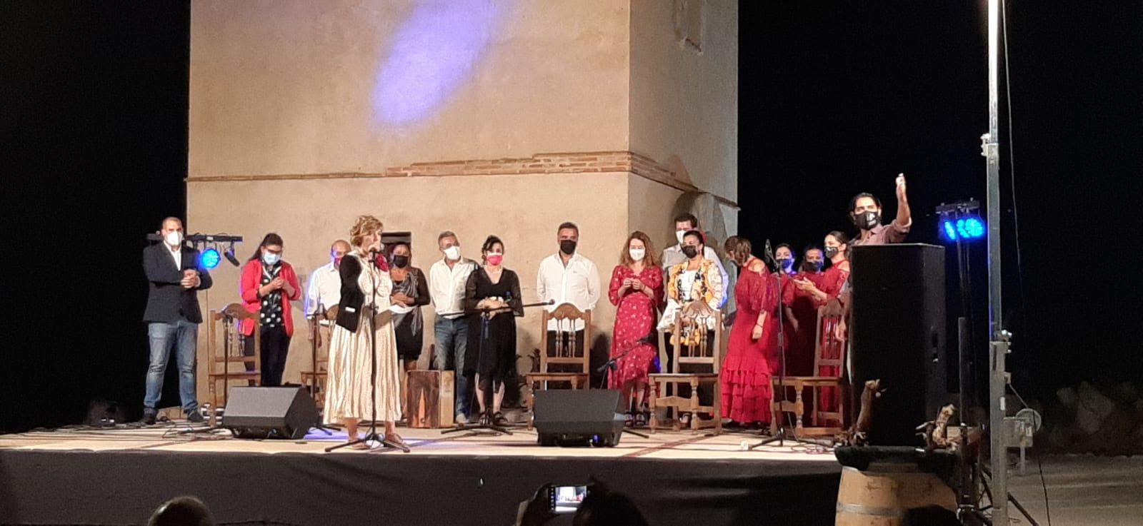 Artistas que participaron en el festival flamenco.