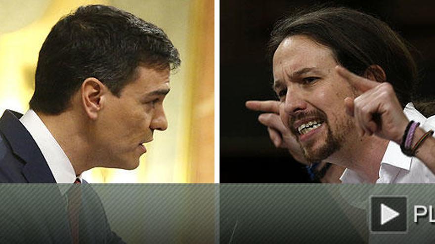 Sánchez e Iglesias se enzarzan por el GAL