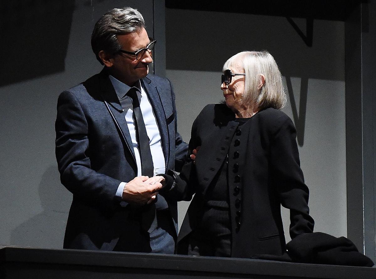 Griffin Dunne y Joan Didion, en el Festival de Cine de Nueva York en 2017