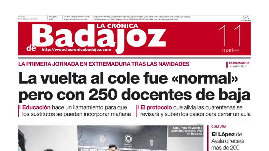 Consulta la portada correspondiente al día 11 de enero del 2022