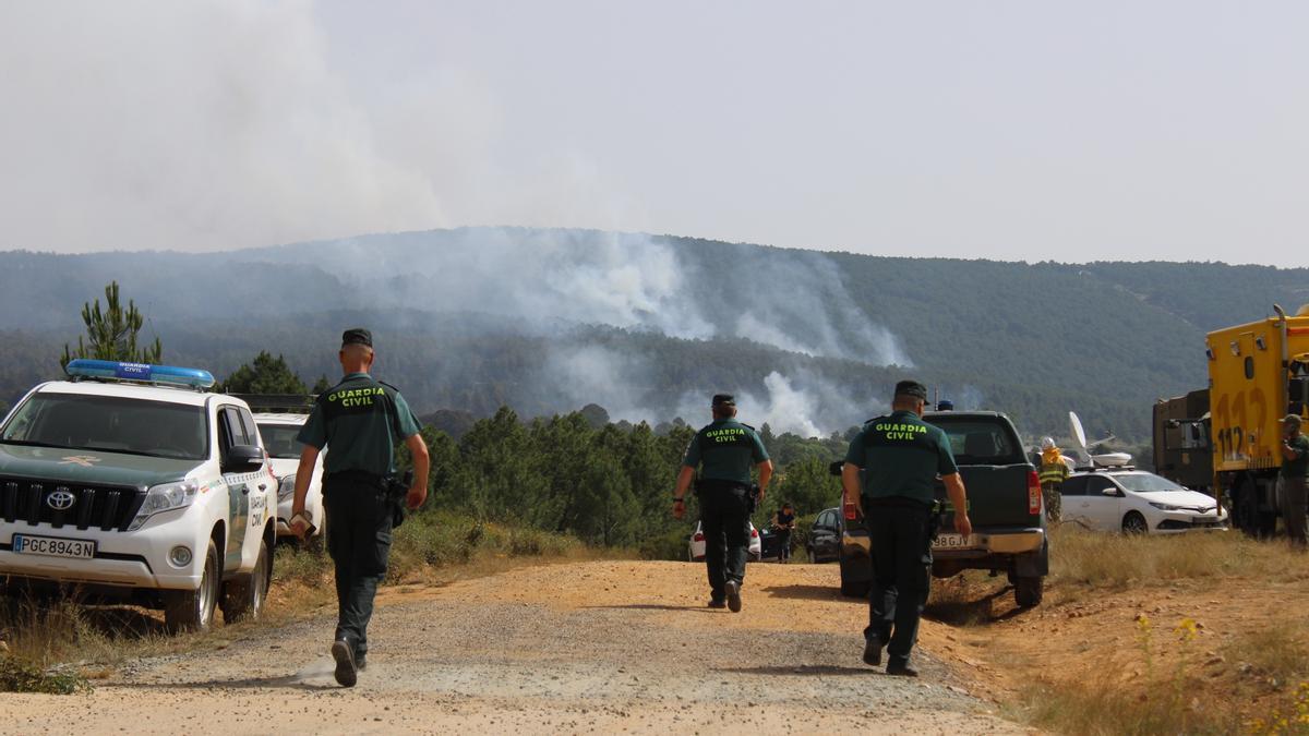 Medios desplegados en el incendio de la Sierra de la Culebra