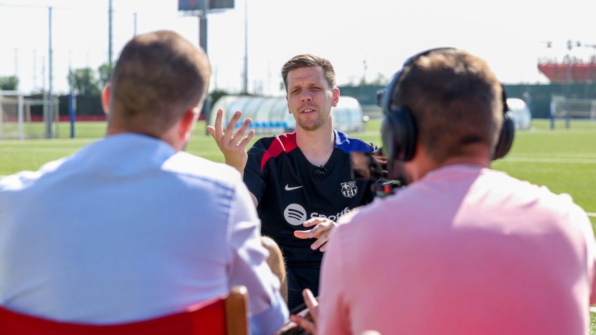 Wojciech Szczesny, durante su charla con SPORT