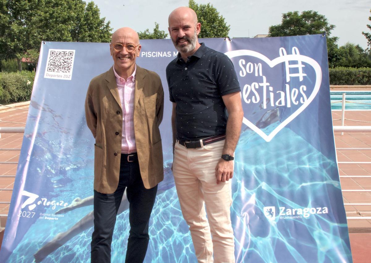 El concejal de Deportes de Zaragoza, Félix Brocate, este jueves en el CDM Actur.