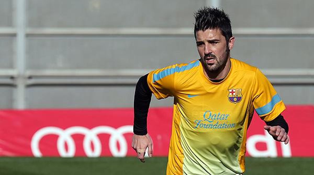 Entrenament del Barça, aquest dimecres.