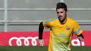 Entrenament del Barça, aquest dimecres.