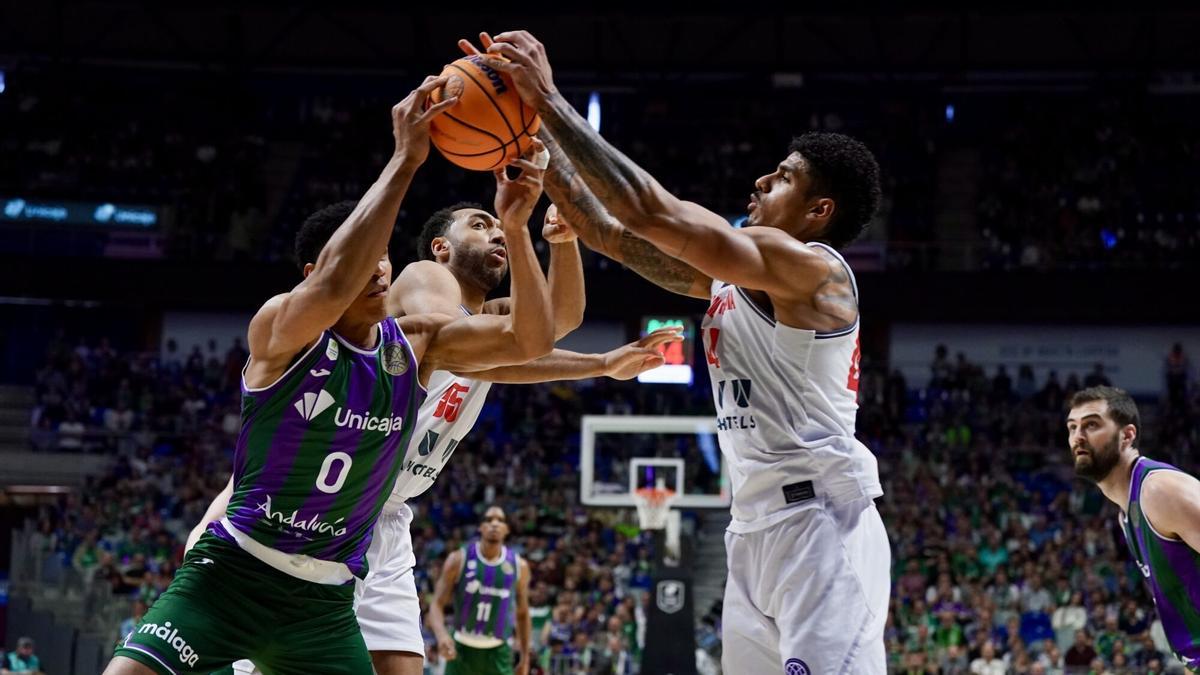 Imagen del partido de cuartos de final entre Unicaja y Reggiana