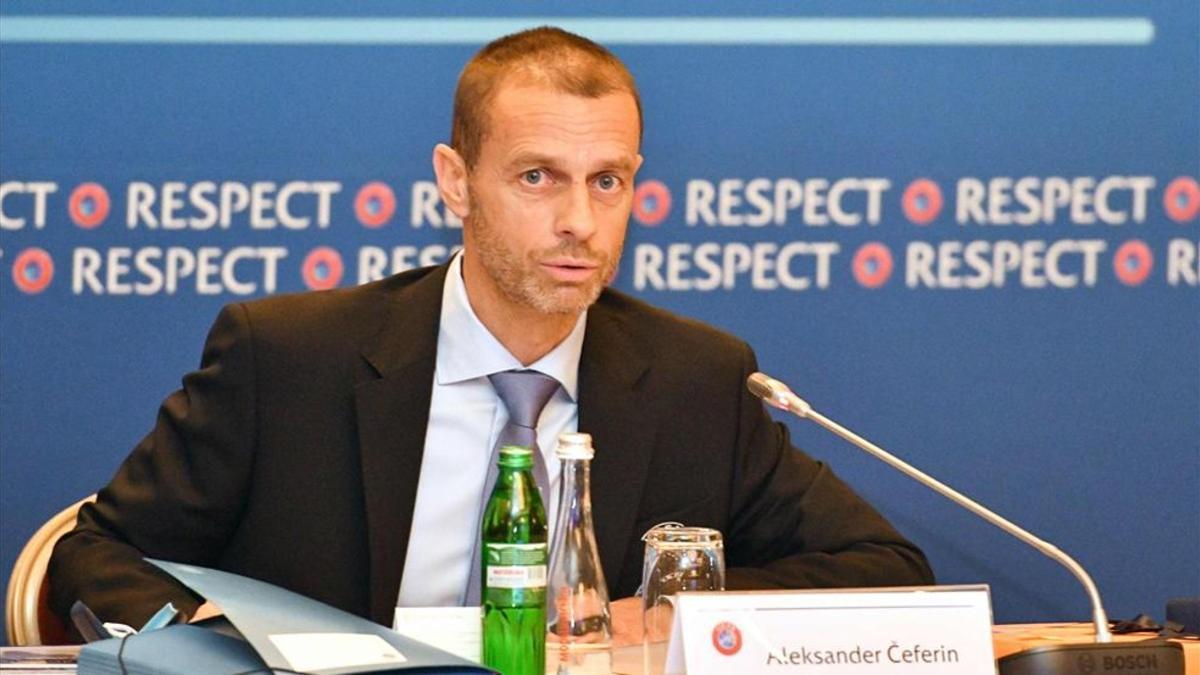 El presidente de la UEFA, Aleksander ¿eferin