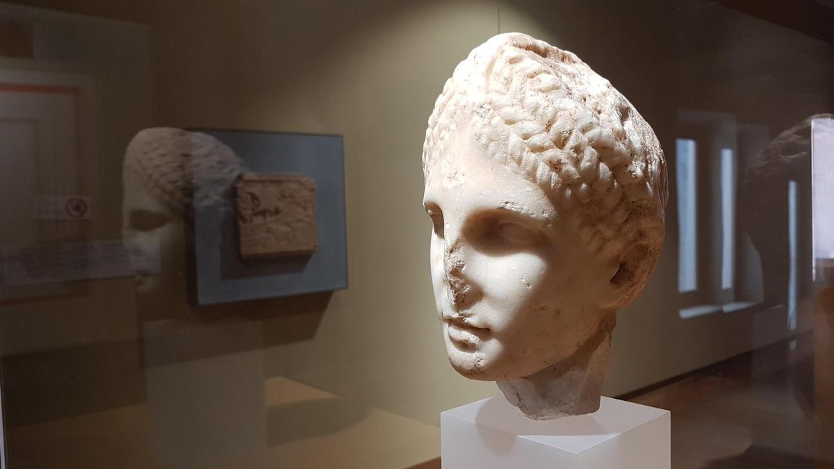 Busto de Diana, en el museo arqueológico de Sagunt.