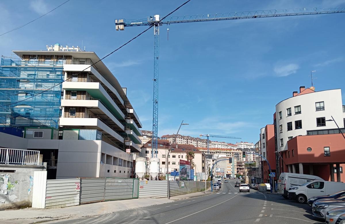 Vista de unas viviendas en Fonteculler.