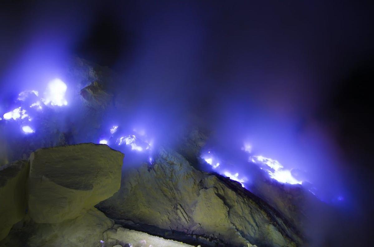 Kwah Ijen, volcan azul, indonesia