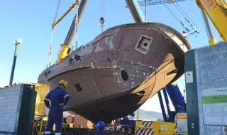 El astillero Nodosa avanza en la construcción del nuevo remolcador para AmareMarín