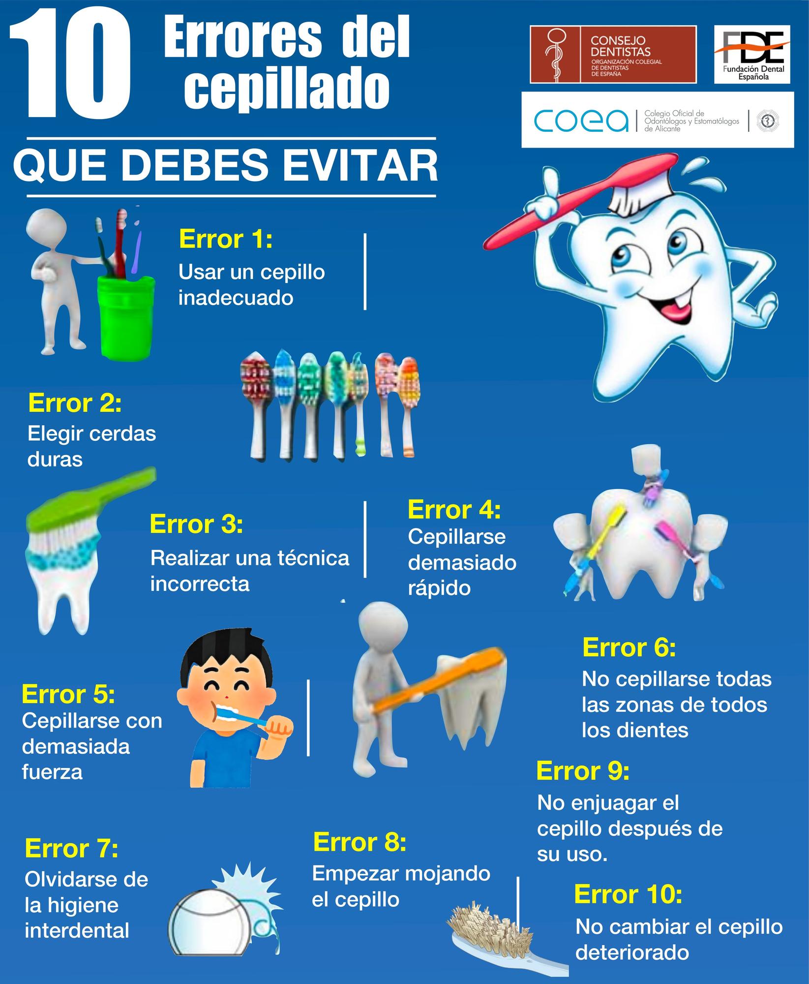 10 errores del cepillado que debes evitar