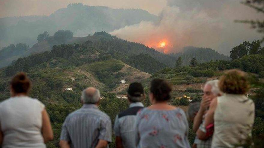 Evacuadas 8.000 personas en el fuego &quot;sin control&quot; de Gran Canaria