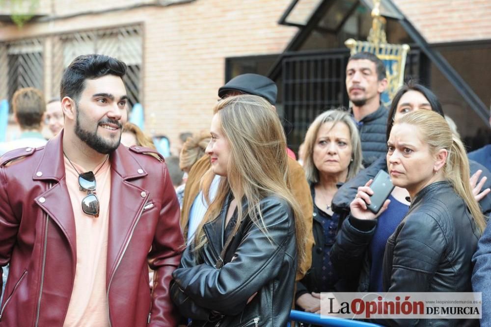 La procesión del Amparo a su salida de San Nicolás