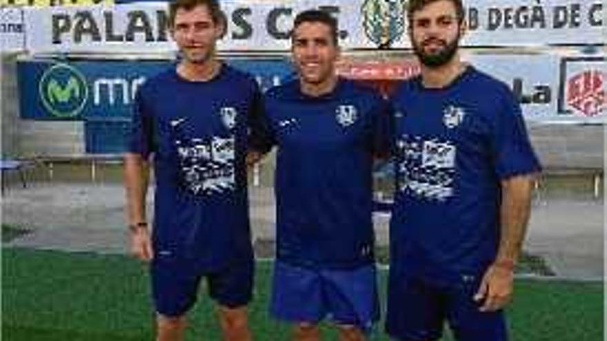 Jaume Duran, Sergio García i Guillem Cornellà, els tres únics reforços.