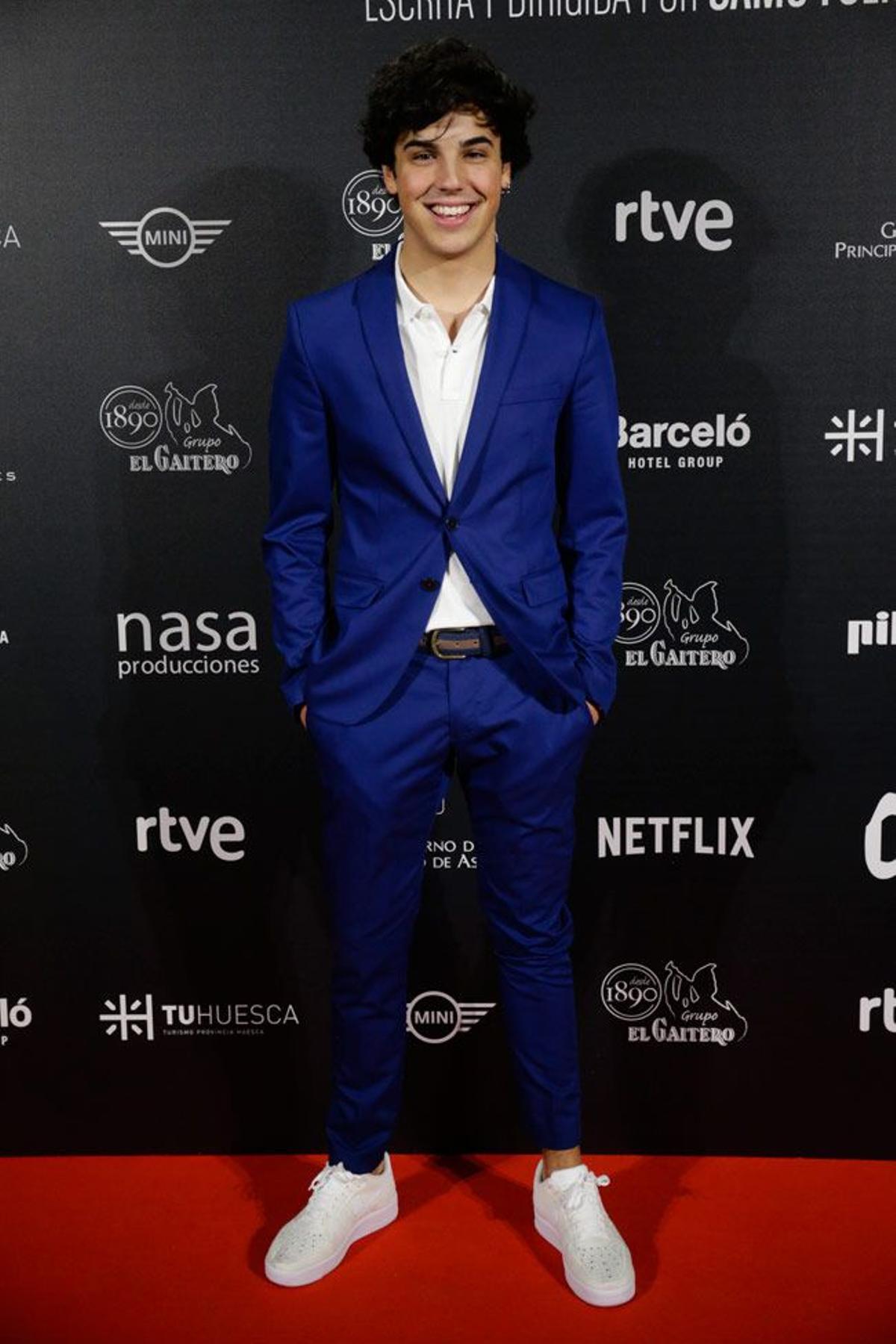 Óscar Casas en el estreno de 'Bajo la piel de Lobo'