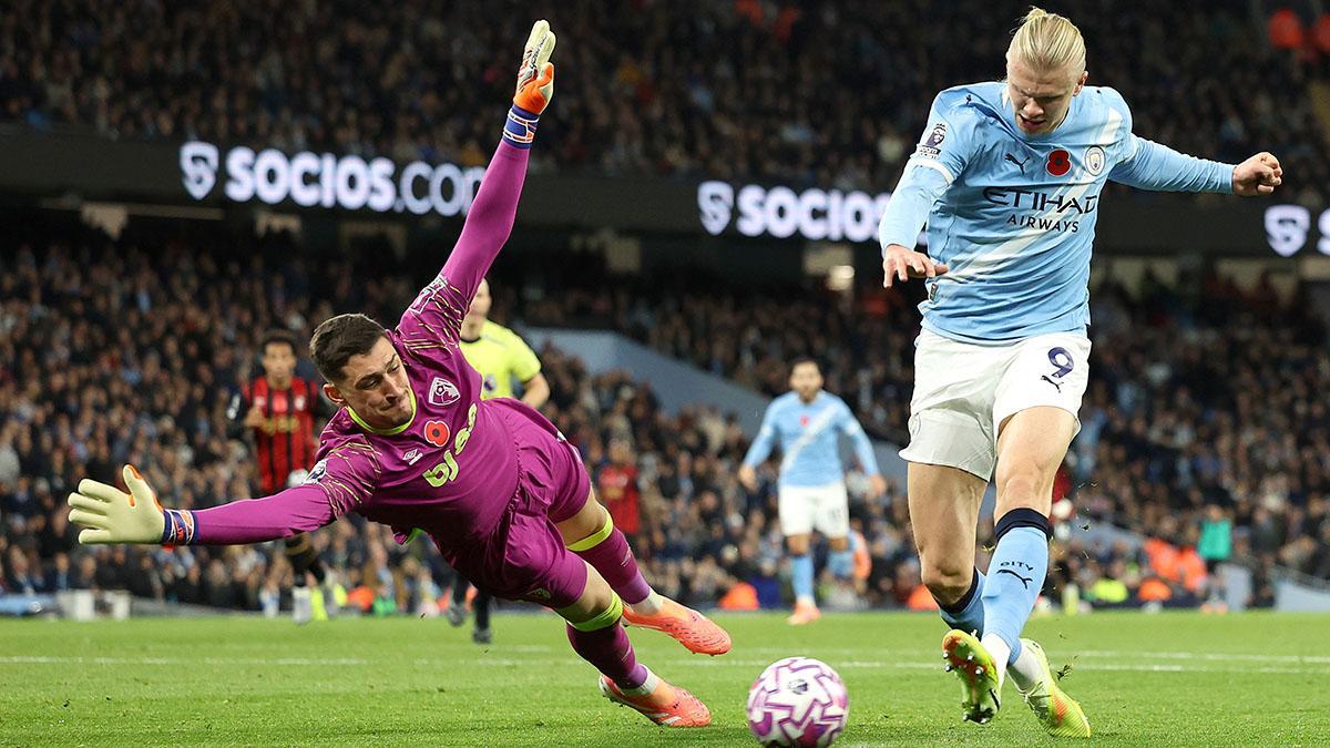 Iraola: "Si a Haaland le das un metro será él contra el portero"