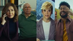 Ana Rosa Quintana, Xavier Sardà, Cristina Pardo y Javi Hoyos en la campaña de Campofrío