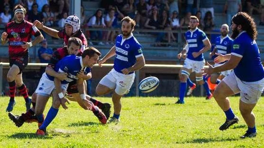 Una acción del Real Oviedo Rugby.