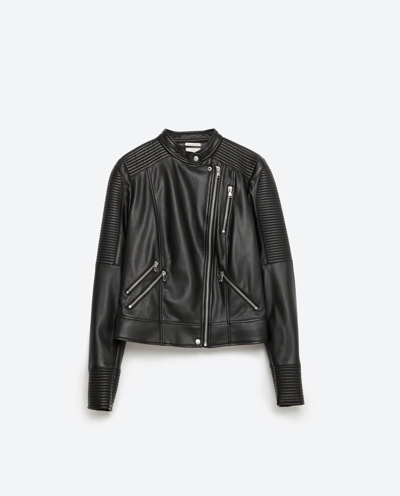 Cazadora cremalleras de Zara (49,95€)