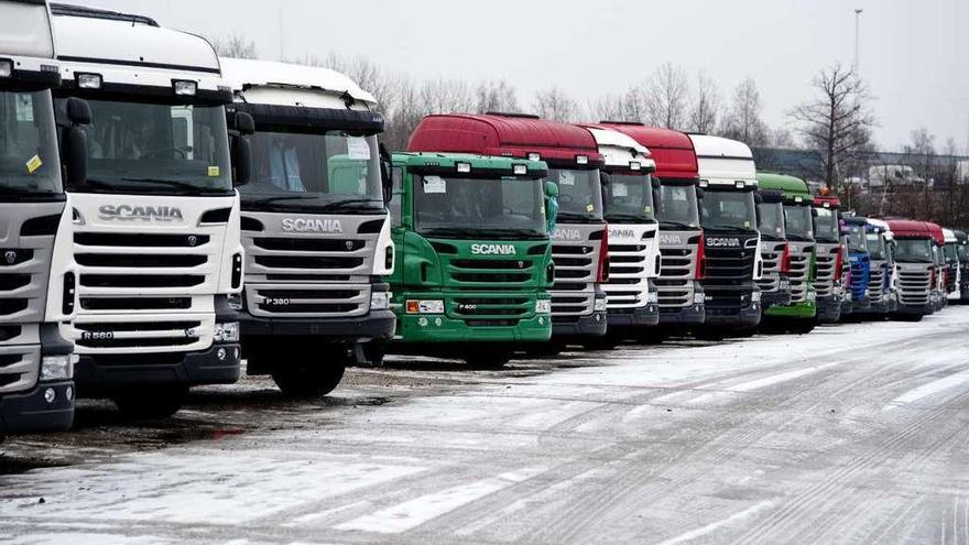 Camiones de Scania, una de las seis marcas fabricantes que acordaron inflar los precios.