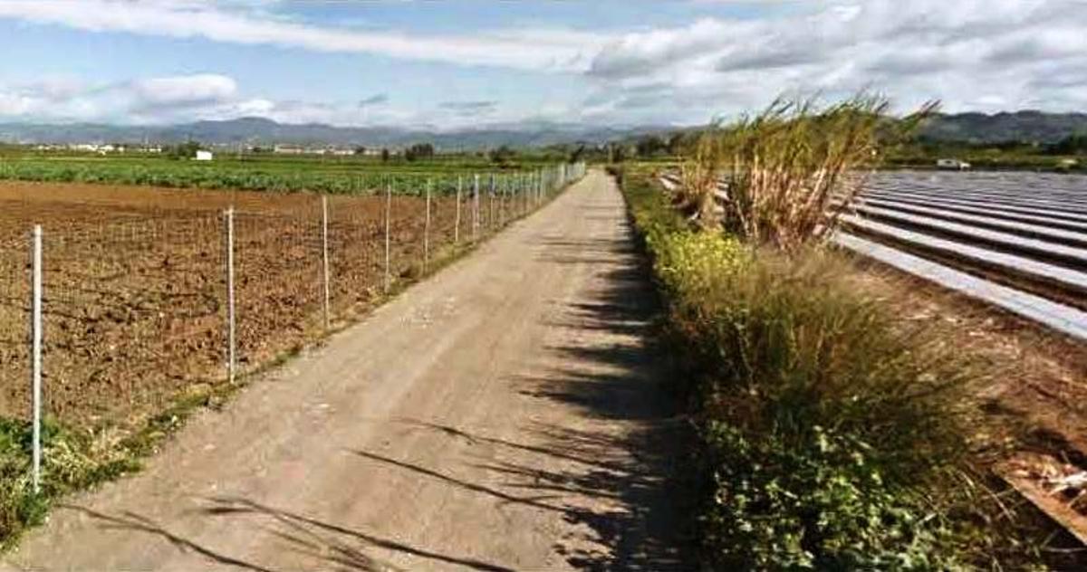 Tramo del sendero que acondicionará la Diputación.