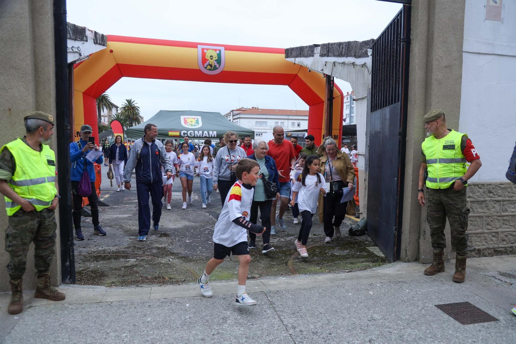 Carrera infantil en el Día de las Fuerzas Armadas en A Coruña