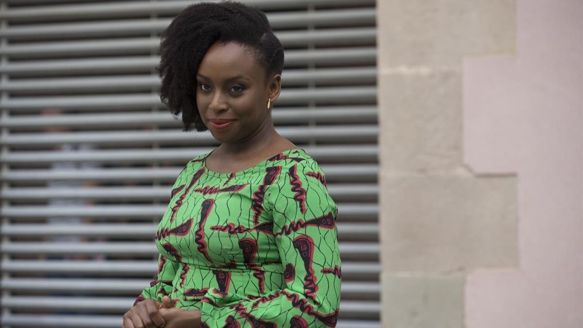 La escritora Chimamanda Ngozi Adichie, en Barcelona.