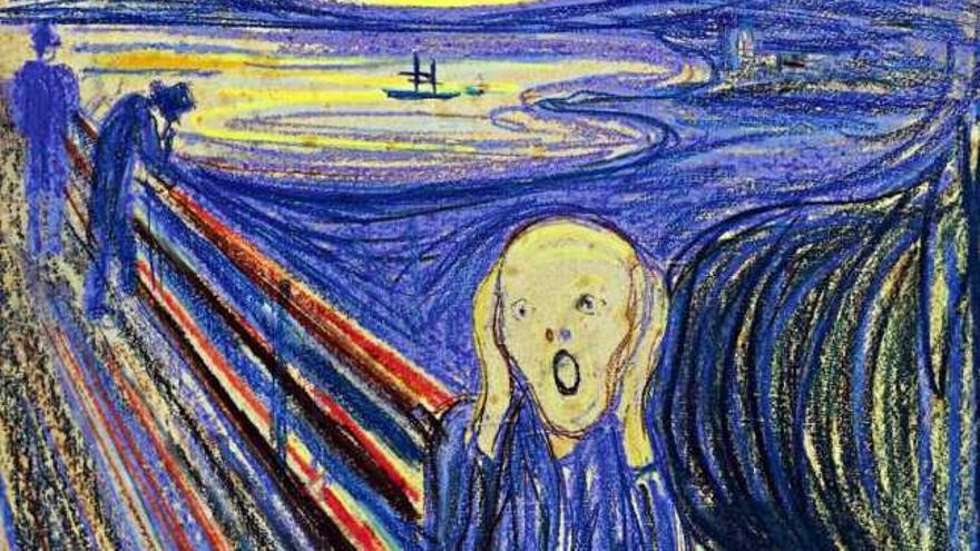Detalle del cuadro &#039;El Grito&#039; de Munch.
