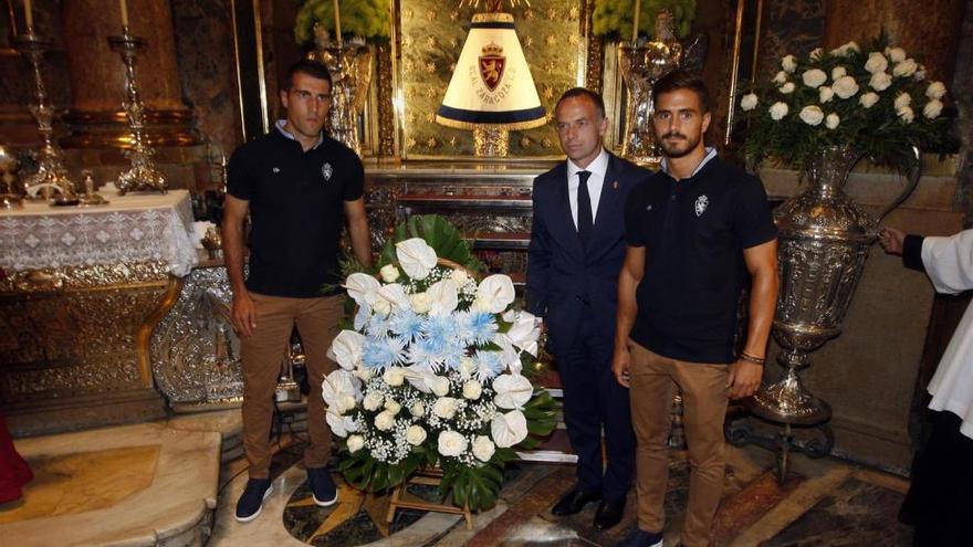 El Real Zaragoza pide ayuda y protección a la Virgen del Pilar