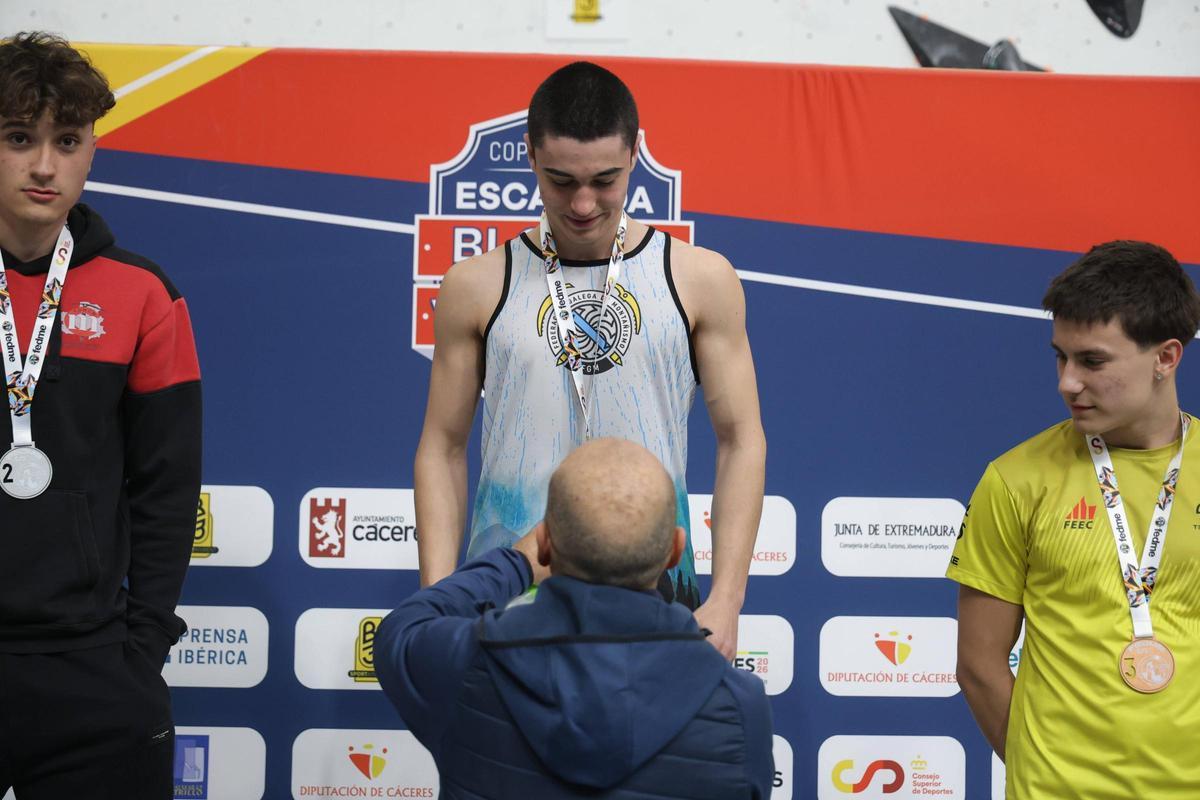 Galería | Podio primera jornada de la Copa de España de Escalada en Cáceres