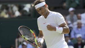 jpujol44128237 rafael nadal  of spain celebrates after winning a point duri180703170822