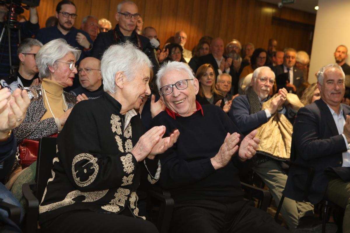 Raimon y Annalisa, durante un acto en Xàtiva