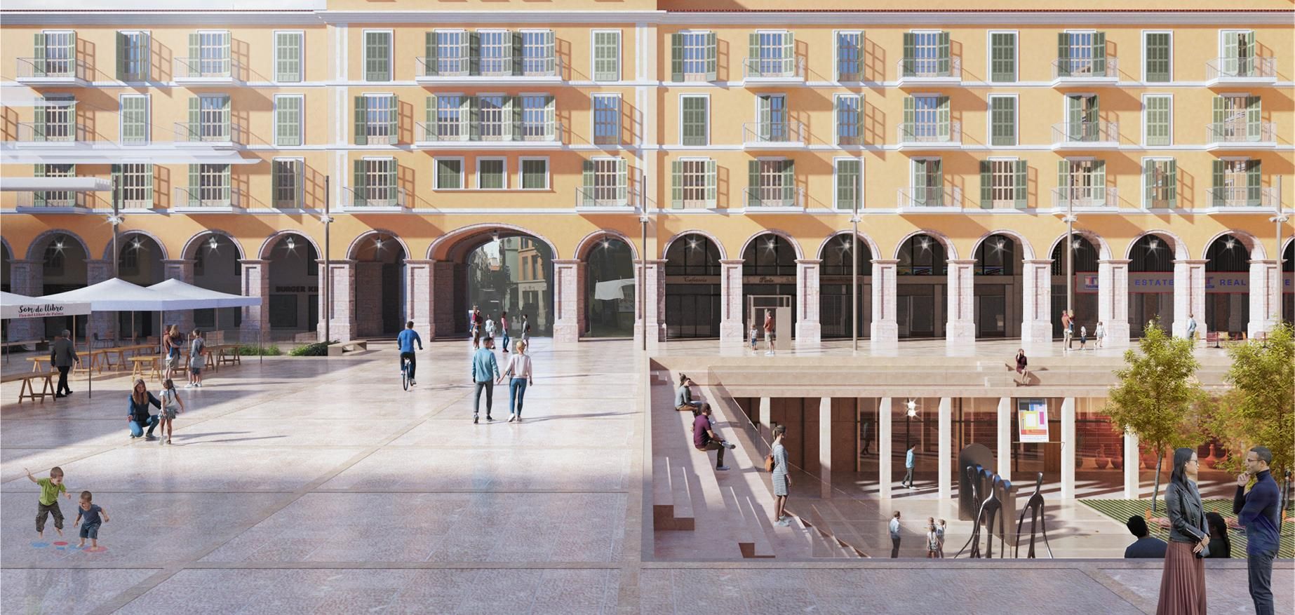So soll die neue Plaça Major in Palma aussehen
