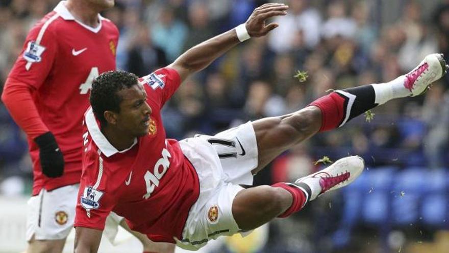 Nani, en el partido contra el Bolton del pasado fin de semana.