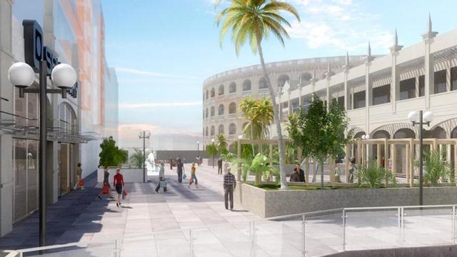 Figuración de la nueva zona comercial en Valencia.