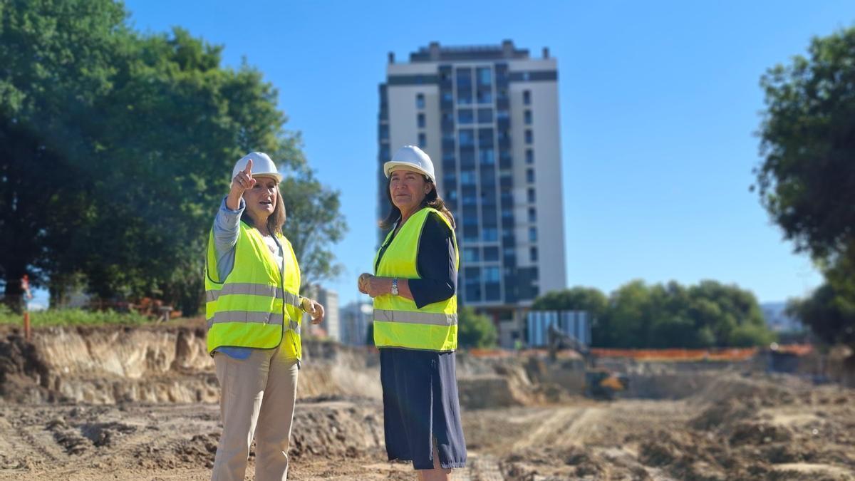 Estado de las obras del IES Domingo Villar, en Navia