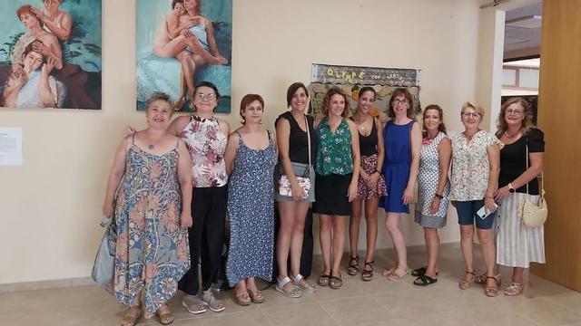 Inauguración de la exposición «Olympe Ràfol», el pasado lunes en el Museu de l’Oli. | LEVANTE-EMV