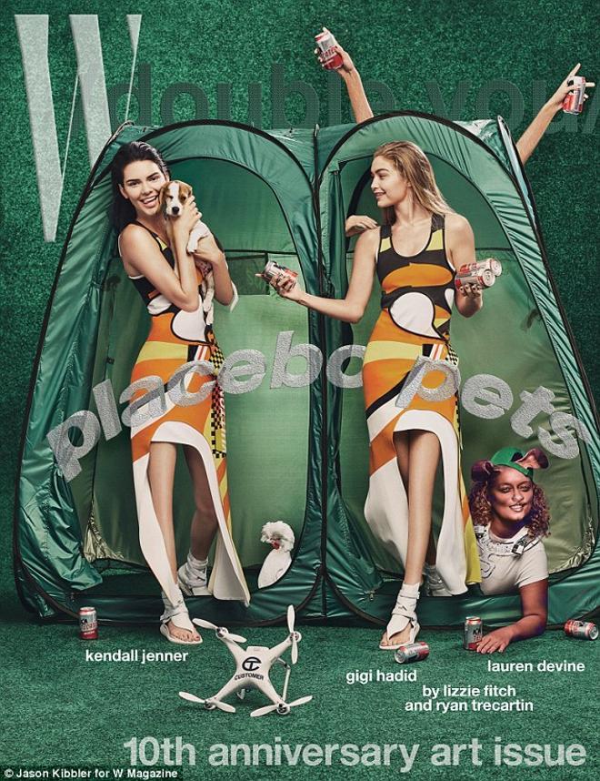Gigi Hadid y Kendall Jenner para 'W Magazine'
