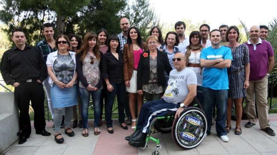 Parte de la candidatura registrada ayer por Compromís ante la Junta Electoral de Zona.
