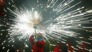 Correfoc por Santa Eulàlia.