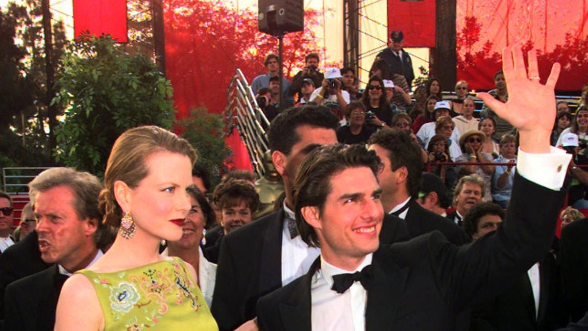 Nicole Kidman y Tom Cruise, en los Oscar de 1997