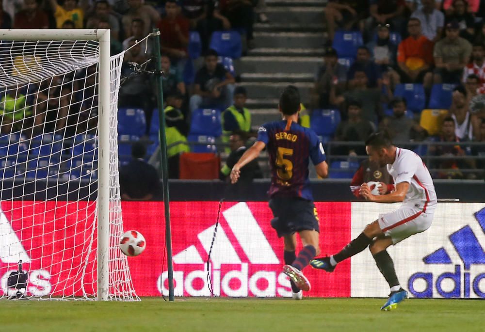 El Sevilla-Barça de Supercopa, en imágenes